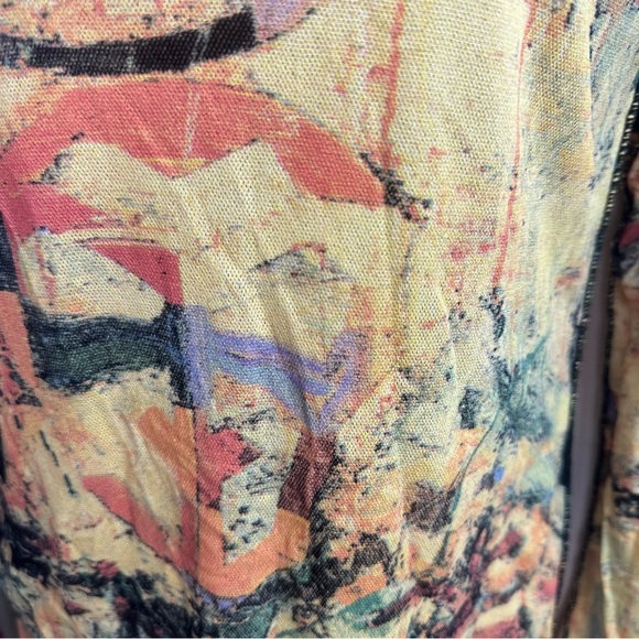 Cosabella Multicolored Artsy 90’s/Y2K Inspired Retro  Mesh Long Sleeve Top L/Xl? - Picture 9 of 14